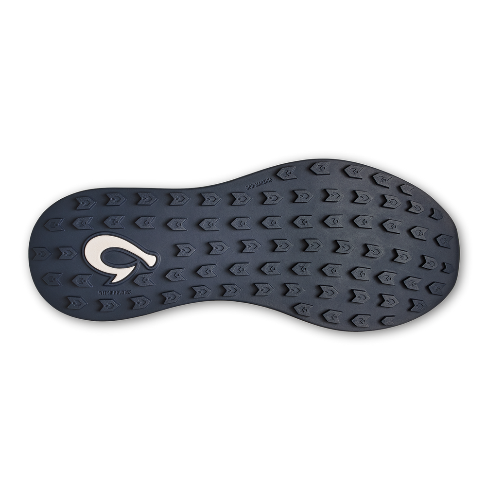 OluKai Men | Manele Men’s Breathable Golf Shoes - Bright White / Mood Indigo