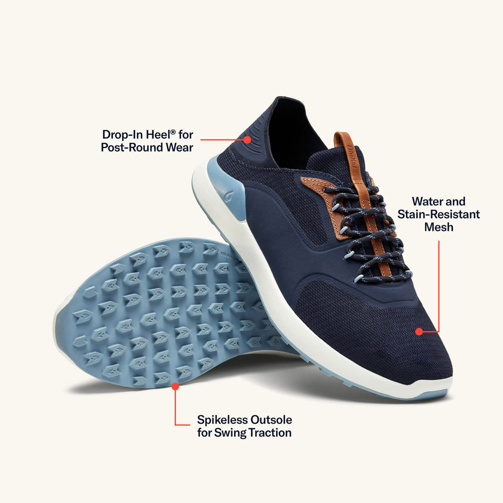OluKai Men | OluKai Kā‘anapali Men’s Golf Shoe - Trench Blue / Sea Ice