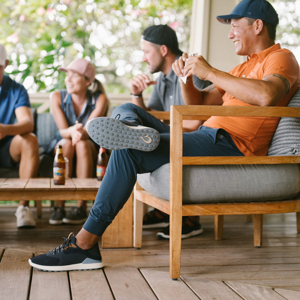 OluKai Men | OluKai Kā‘anapali Men’s Golf Shoe - Trench Blue / Sea Ice