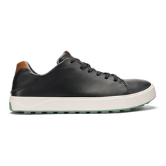 OluKai Men | Wai‘alae Men’s Waterproof Leather Golf Shoes - Black