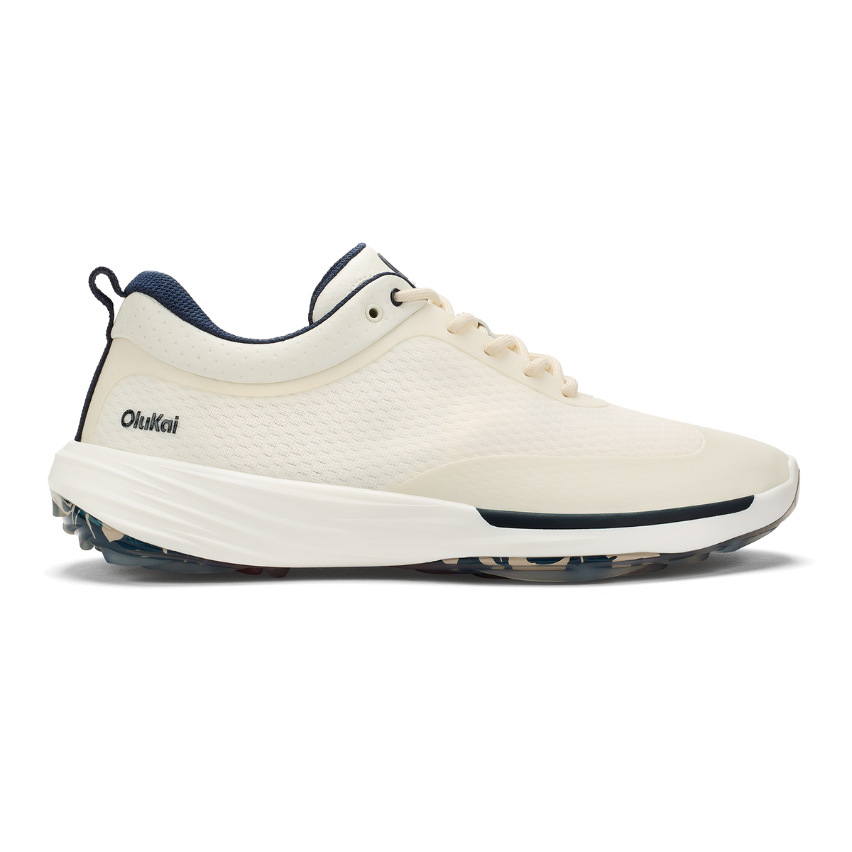 OluKai Men | Mākena Men’s Waterproof Golf Shoes - White Sand