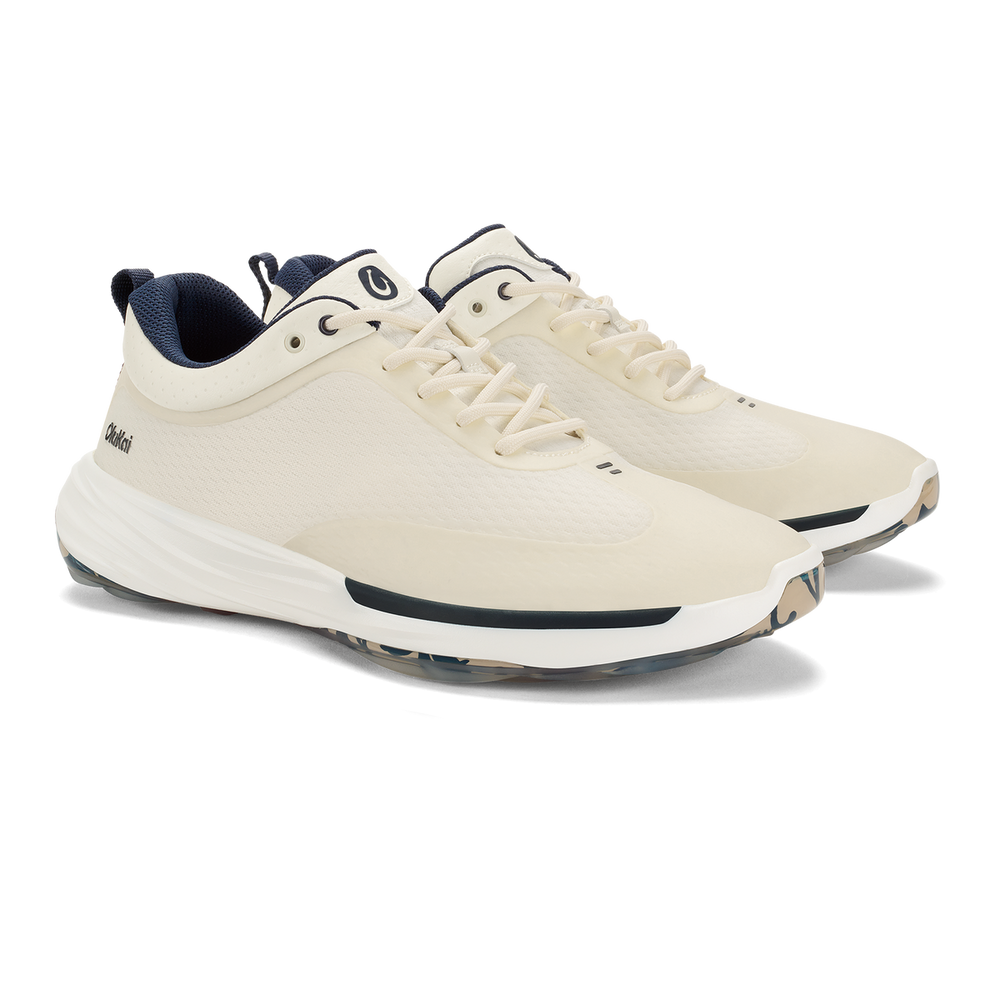 OluKai Men | Mākena Men’s Waterproof Golf Shoes - White Sand