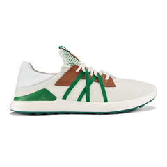 OluKai Men | Manele Men’s Breathable Golf Shoes - White / Bamboo