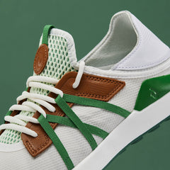 OluKai Men | Manele Men’s Breathable Golf Shoes - White / Bamboo