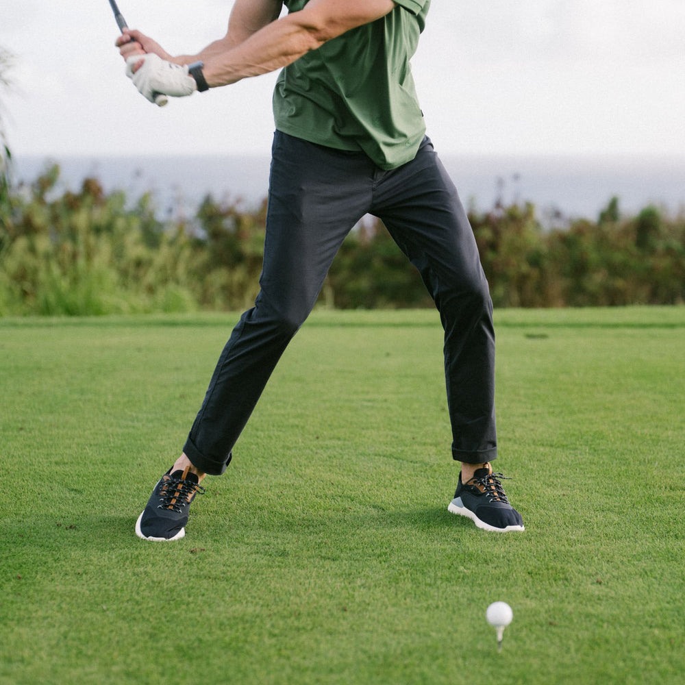OluKai Men | OluKai Kā‘anapali Men’s Golf Shoe - Pavement / Vintage Blue