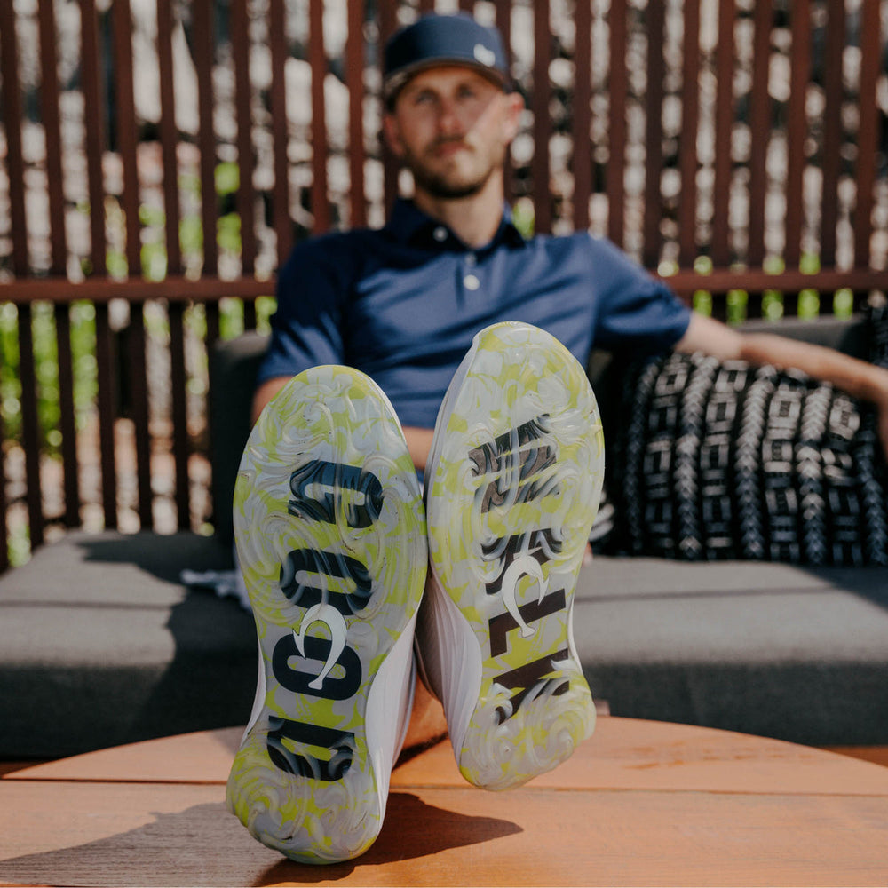 OluKai Men | Mākena Men’s Waterproof Golf Shoes - Sterling