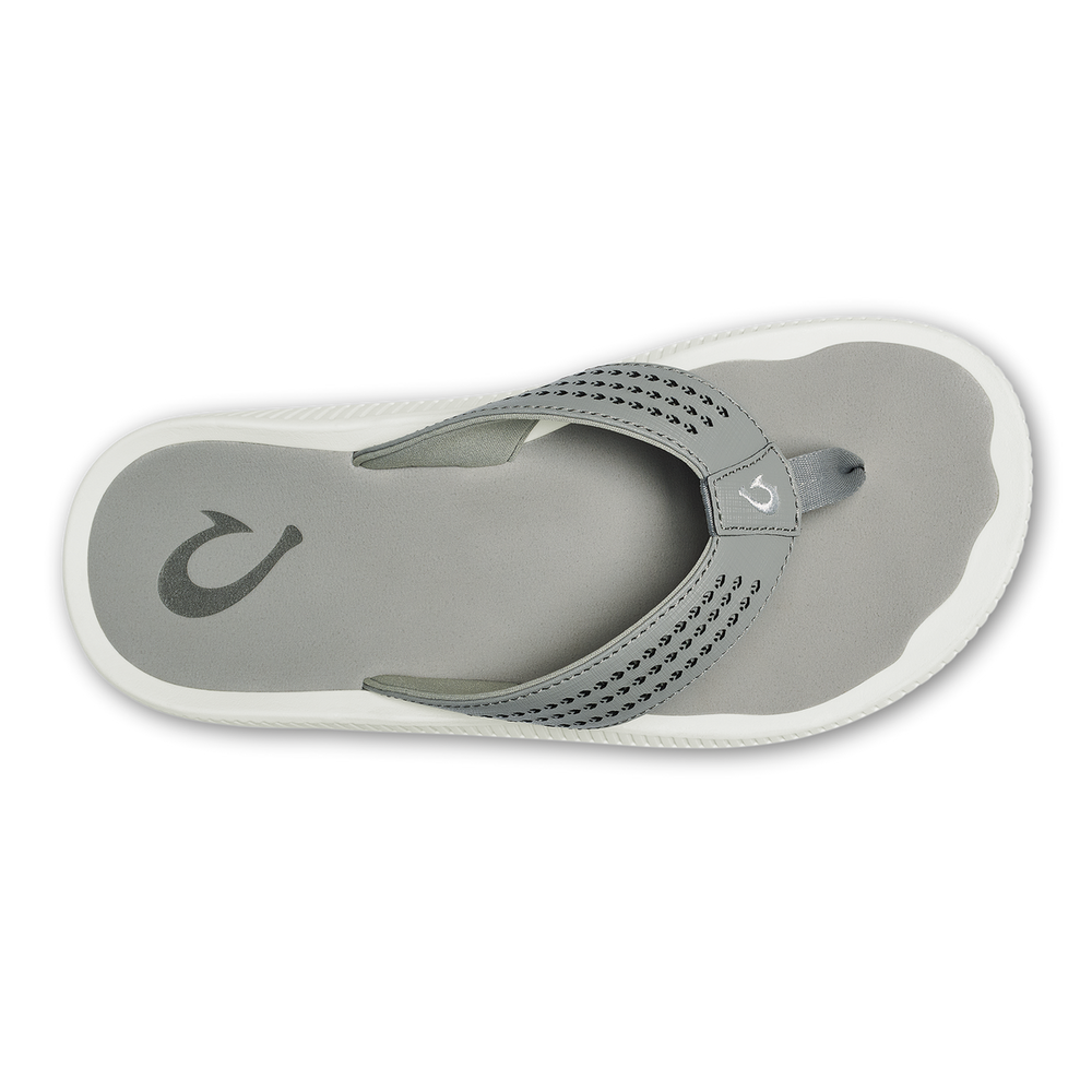OluKai Men | Ulele Golf Men’s Golf Sandals - Ash