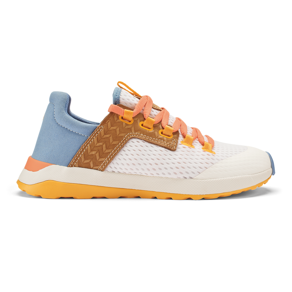 OluKai Women | Wailuku Women’s Athletic Shoes - Bright White / Sea Ice