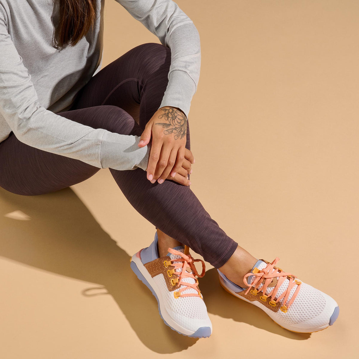 OluKai Women | Wailuku Women’s Athletic Shoes - Bright White / Sea Ice