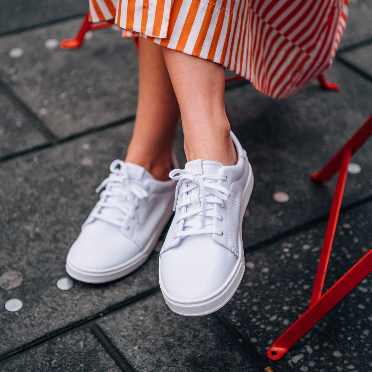 OluKai Women | Pehuea Lī ‘Ili Women's Leather Sneakers - White