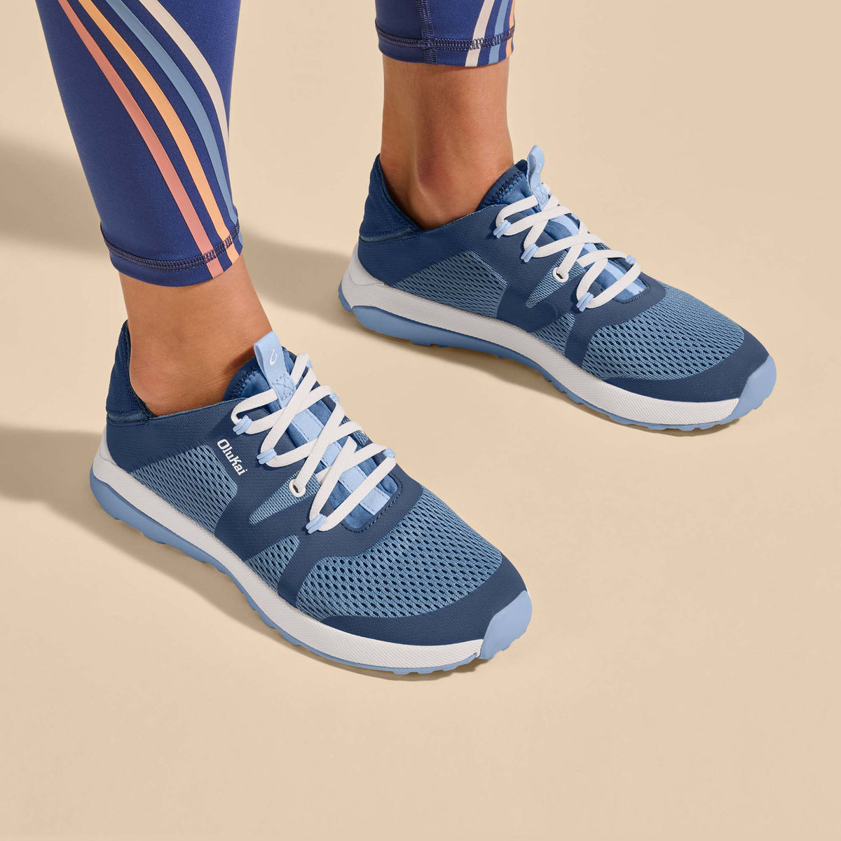 OluKai Women | Huia Women’s Athleisure Shoes - Vintage Blue / Sea Ice