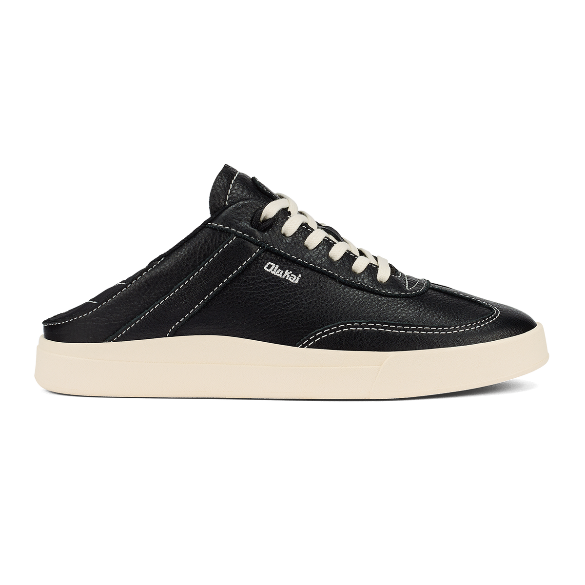 OluKai Women | Hā‘upu Women’s Leather Sneakers - Onyx