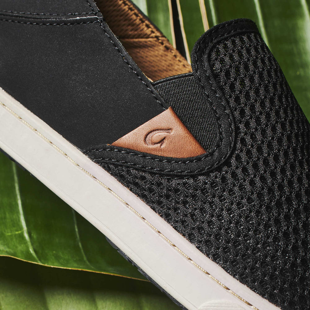 OluKai Women | Pehuea Women's Breathable Slip-On Sneakers - Black