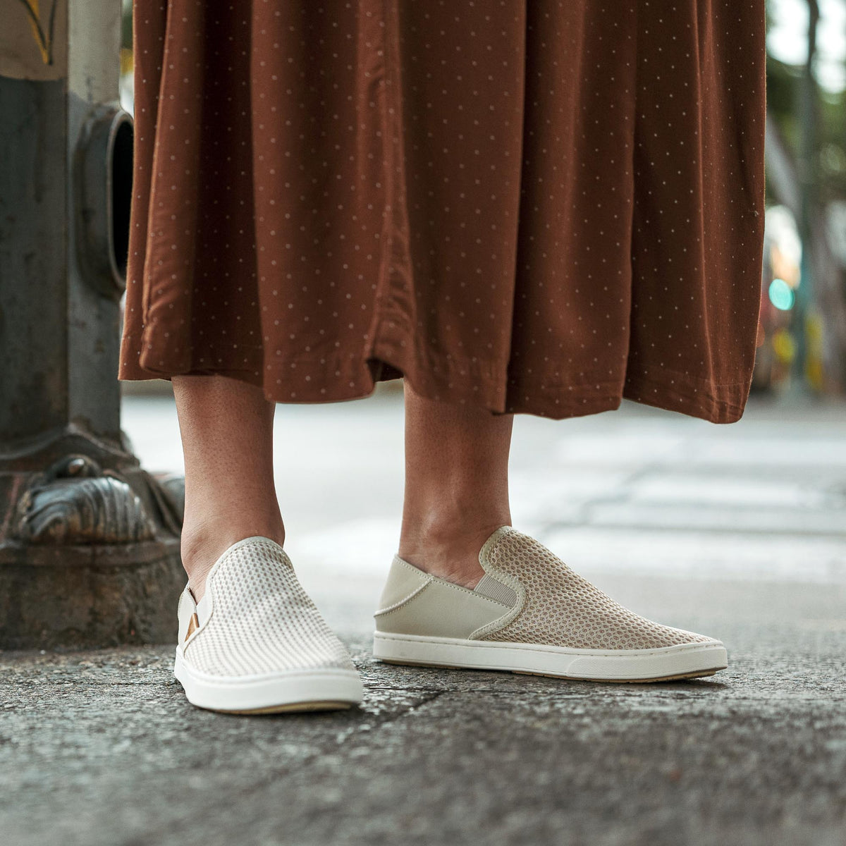 OluKai Women | Pehuea Women's Breathable Slip-On Sneakers - Tapa