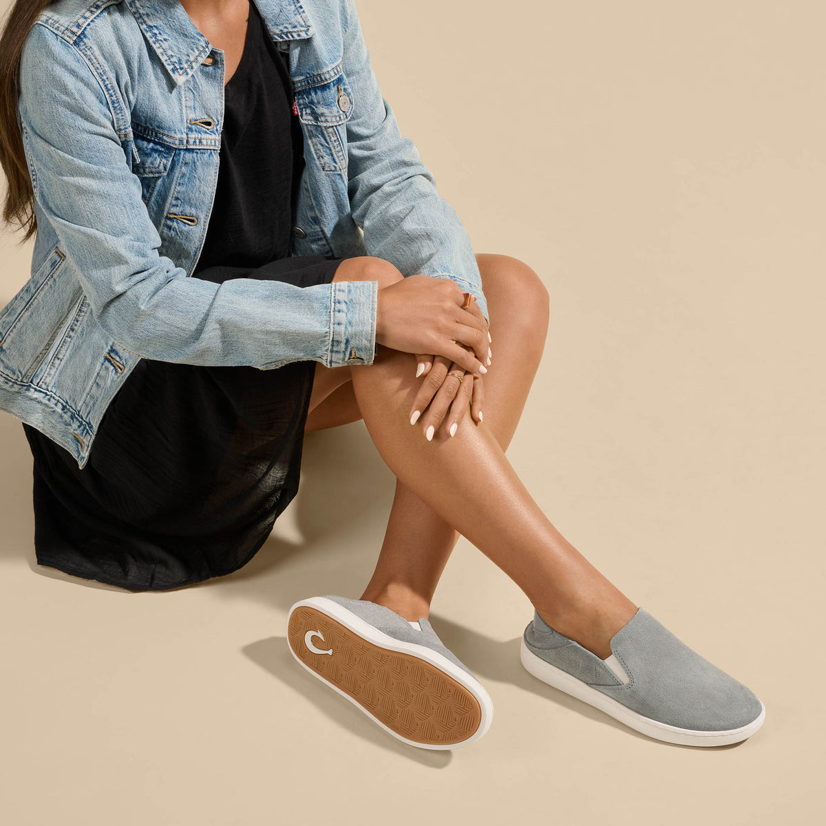 OluKai Women | Pehuea Luxe Women’s Suede Shoes - Ash