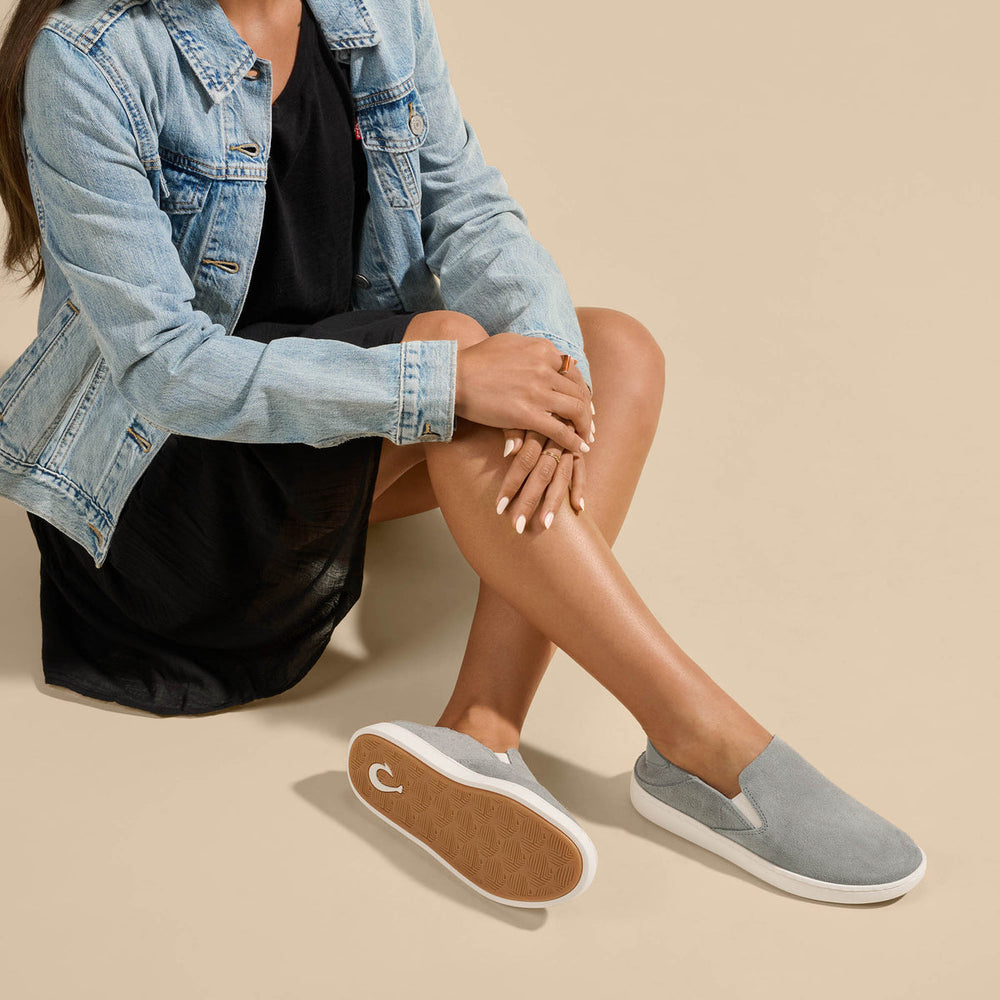 OluKai Women | Pehuea Luxe Women’s Suede Shoes - Ash