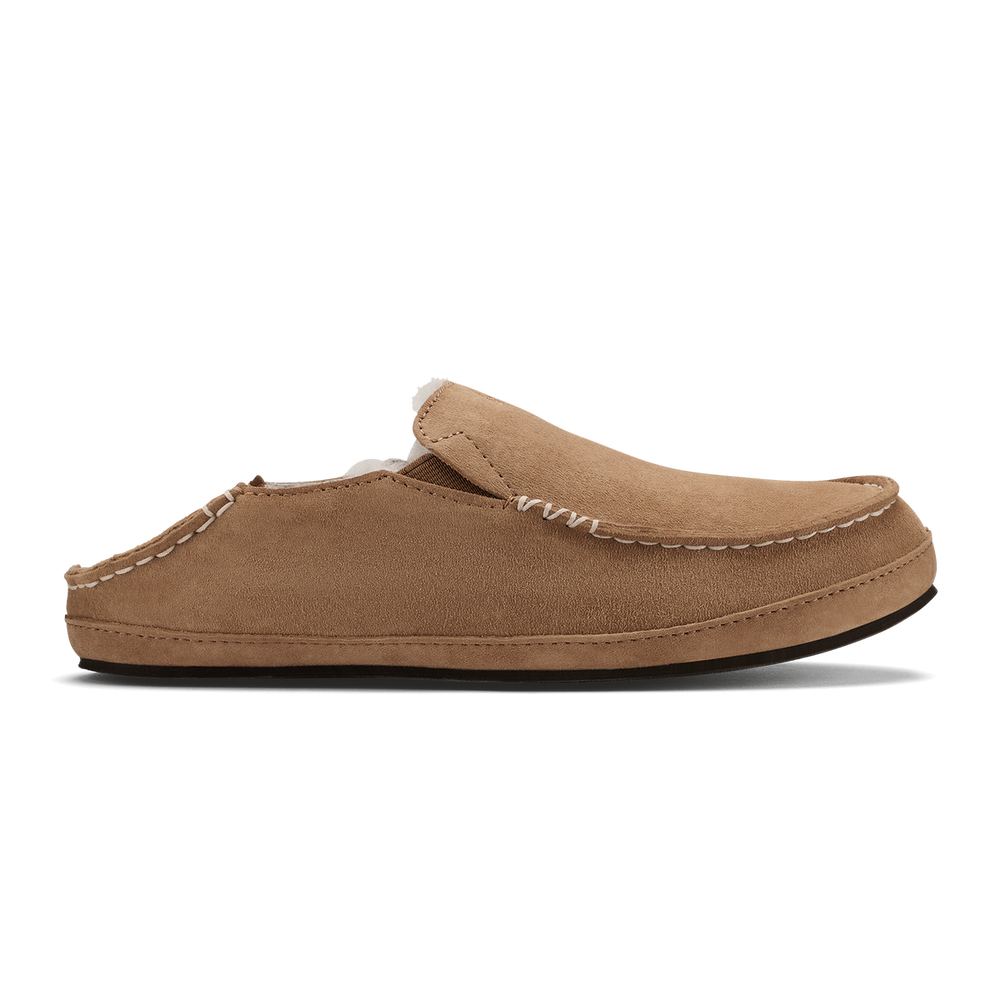 OluKai Women | Nohea Women's Leather Slippers - Tan