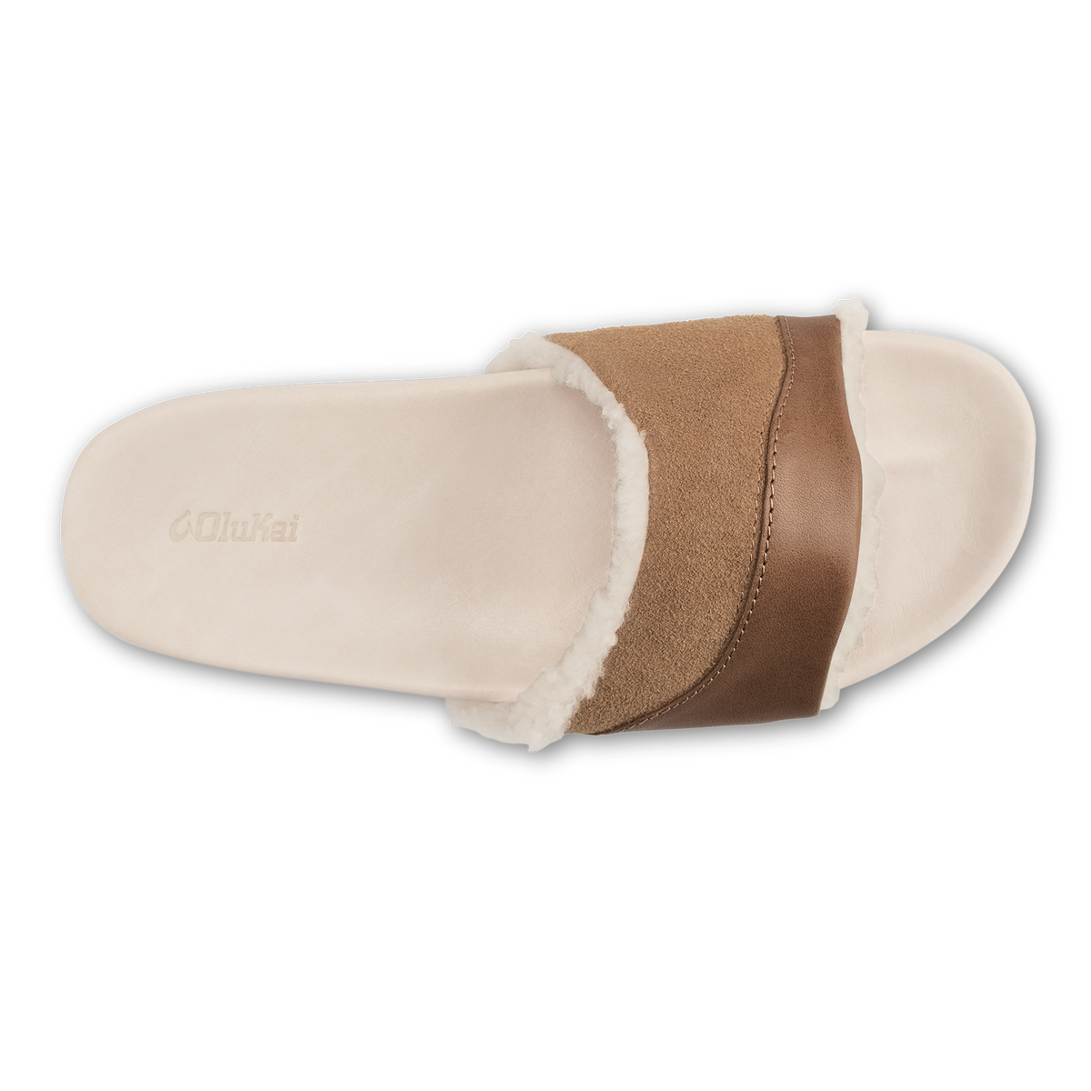 OluKai Women | Hō‘ala Slide Women’s Slide Slipper Sandals - Tan / Puka