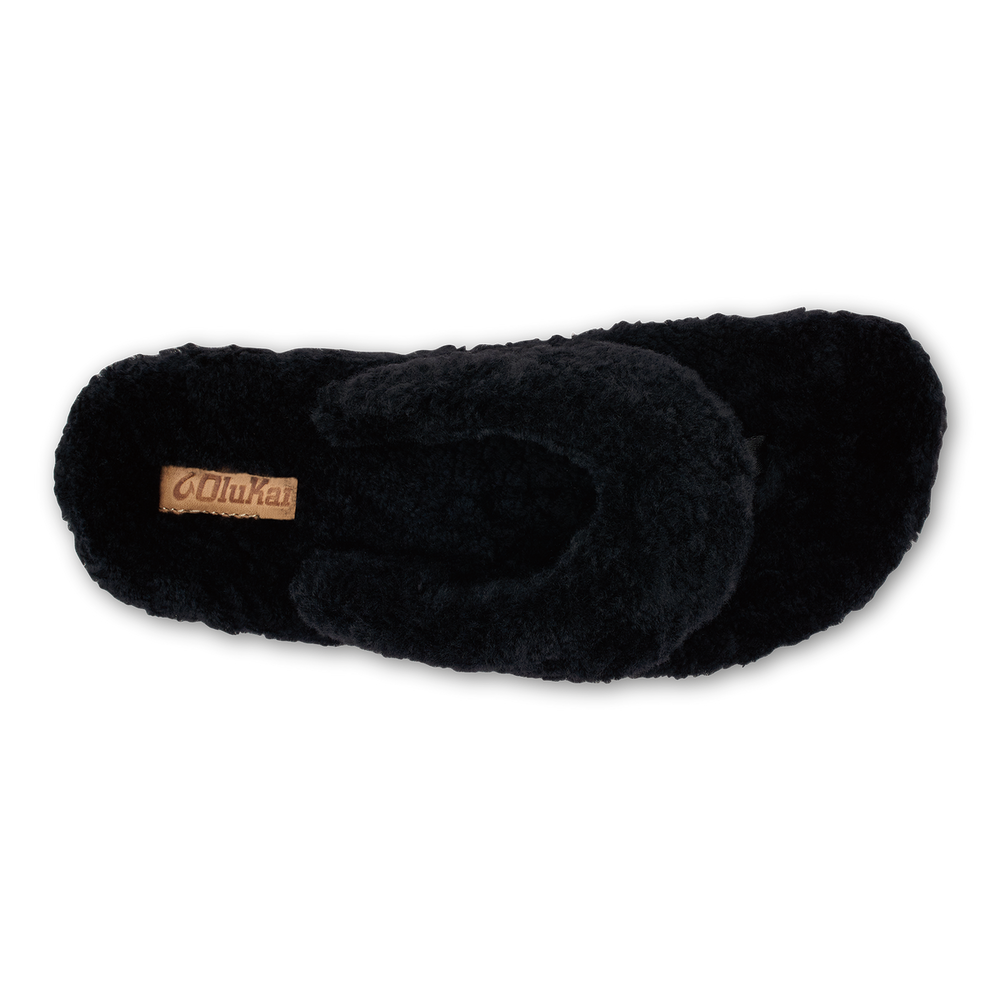 OluKai Women | Kīpe'a Heu Women‘s Flip Flop Slippers - Black