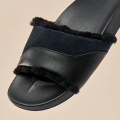 OluKai Women | Hō‘ala Slide Women’s Slide Slipper Sandals - Black