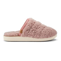 OluKai Women | Pūpū Mua Women’s Shearling Mule Slipper - Pink Sea Salt
