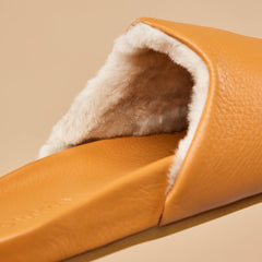 OluKai Women | Kōnea Women’s Leather Slipper Mules - Saddle