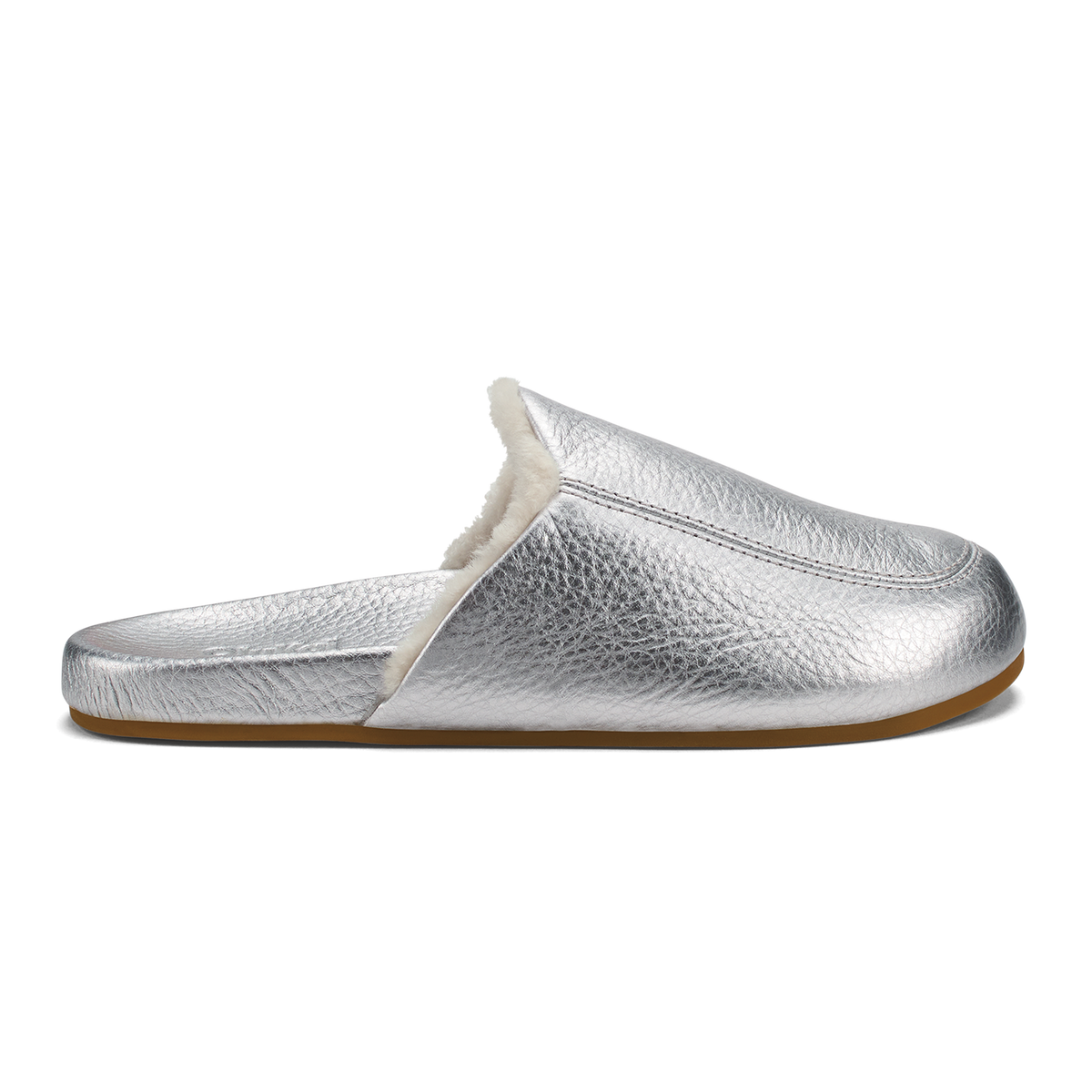 OluKai Women | Kōnea Women’s Leather Slipper Mules - Silver