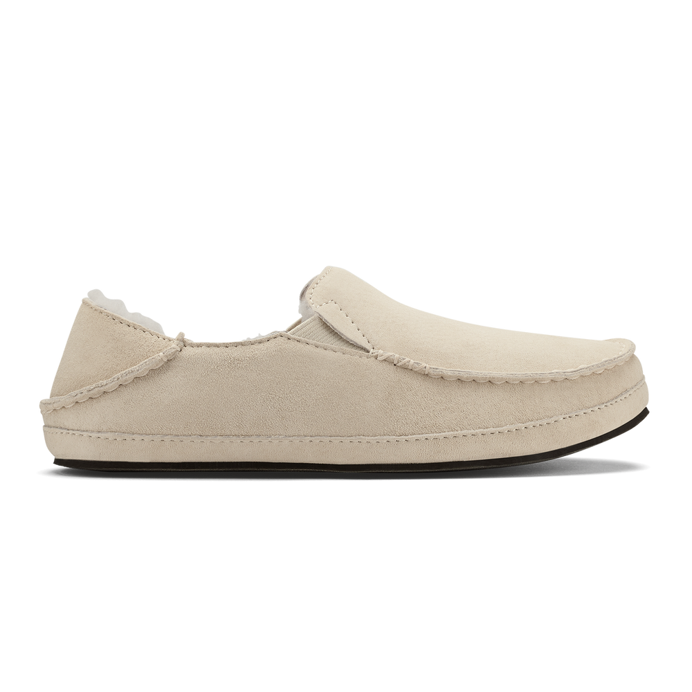 OluKai Women | Nohea Women's Leather Slippers - Bone
