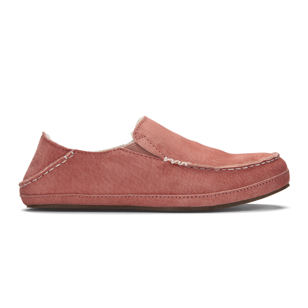 OluKai Women | Nohea Women's Leather Slippers - Cedarwood