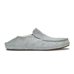 OluKai Women | Nohea Women's Leather Slippers - Pale Grey