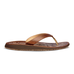 OluKai Women | Paniolo Women’s Leather Beach Flip Flops - Natural