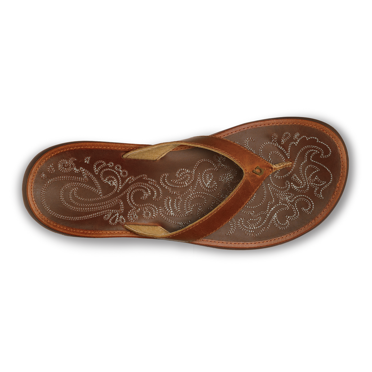 OluKai Women | Paniolo Women’s Leather Beach Flip Flops - Natural