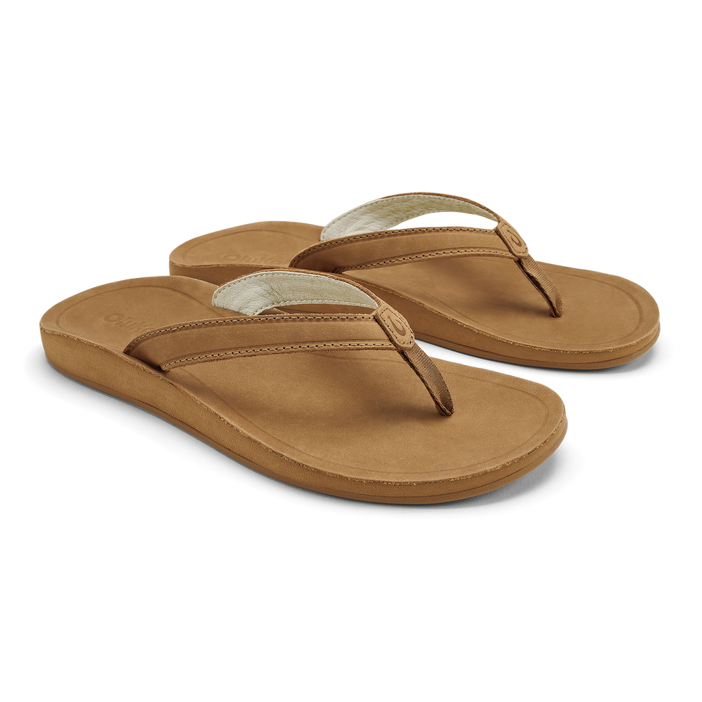 OluKai Women | Southshore Women’s Waterproof Leather Sandals - Toffee