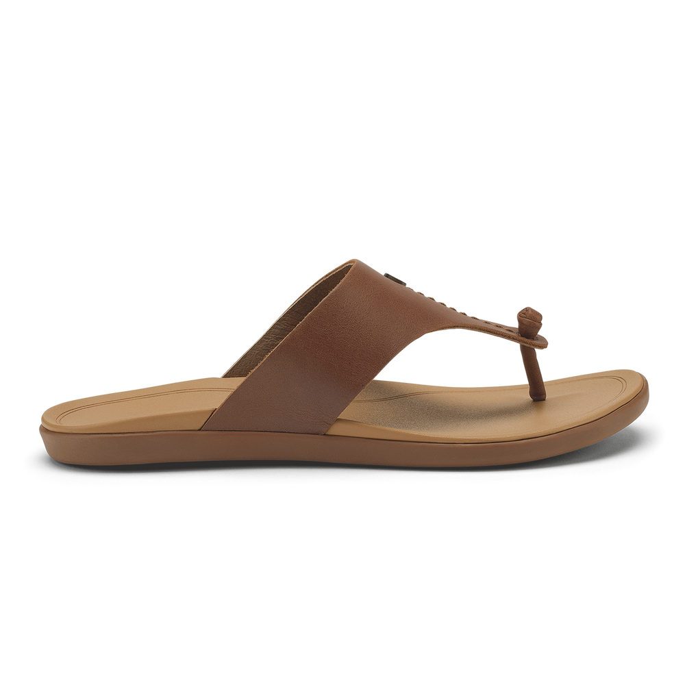 OluKai Women|New Arrivals | Hoʻopio Mele - Toffee / Warm Sand