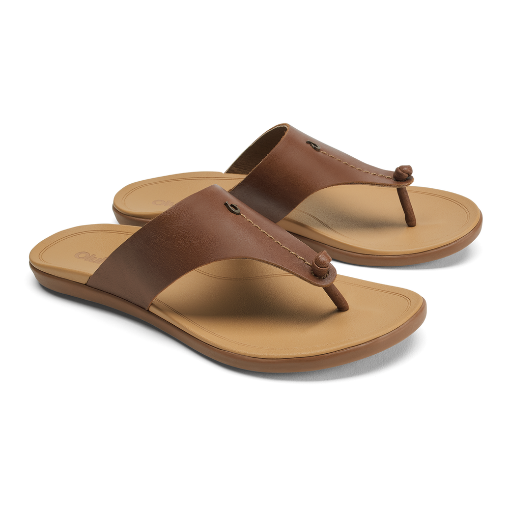 OluKai Women|New Arrivals | Hoʻopio Mele - Toffee / Warm Sand