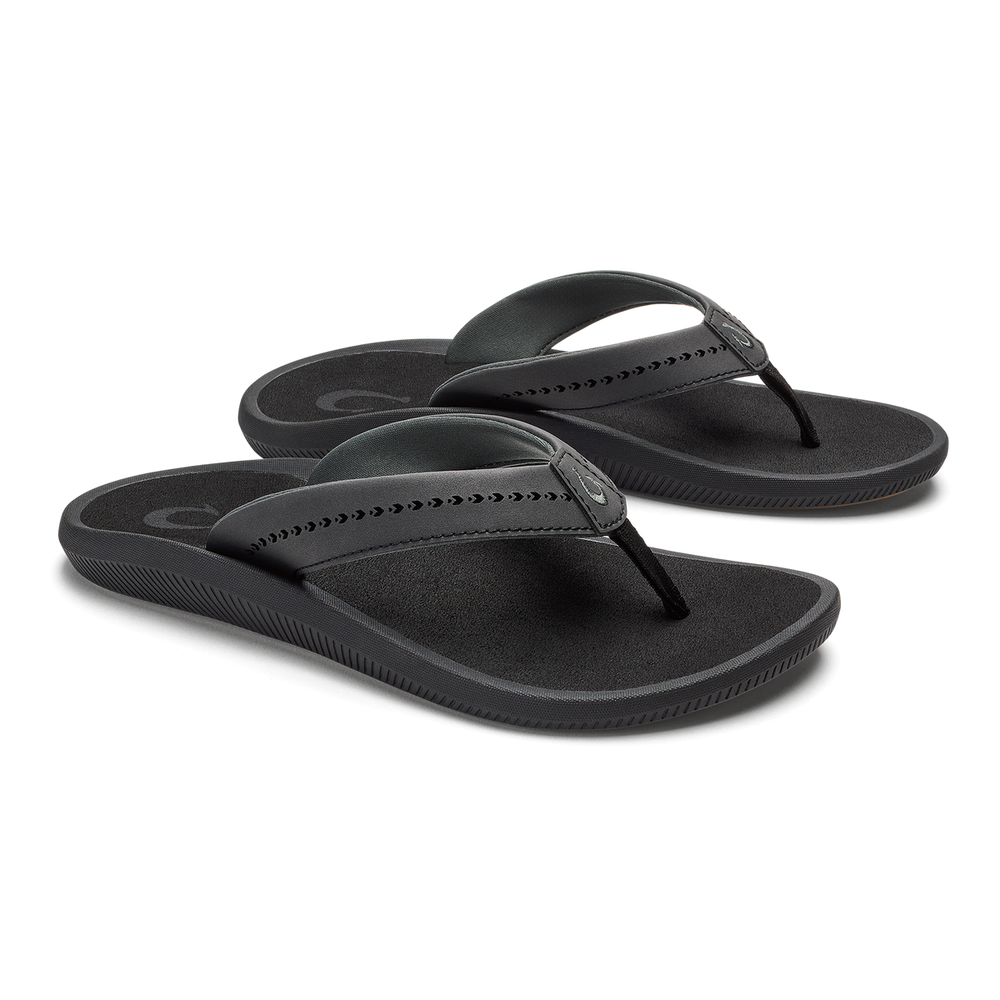 OluKai Women|New Arrivals | Ulele - Black / Black