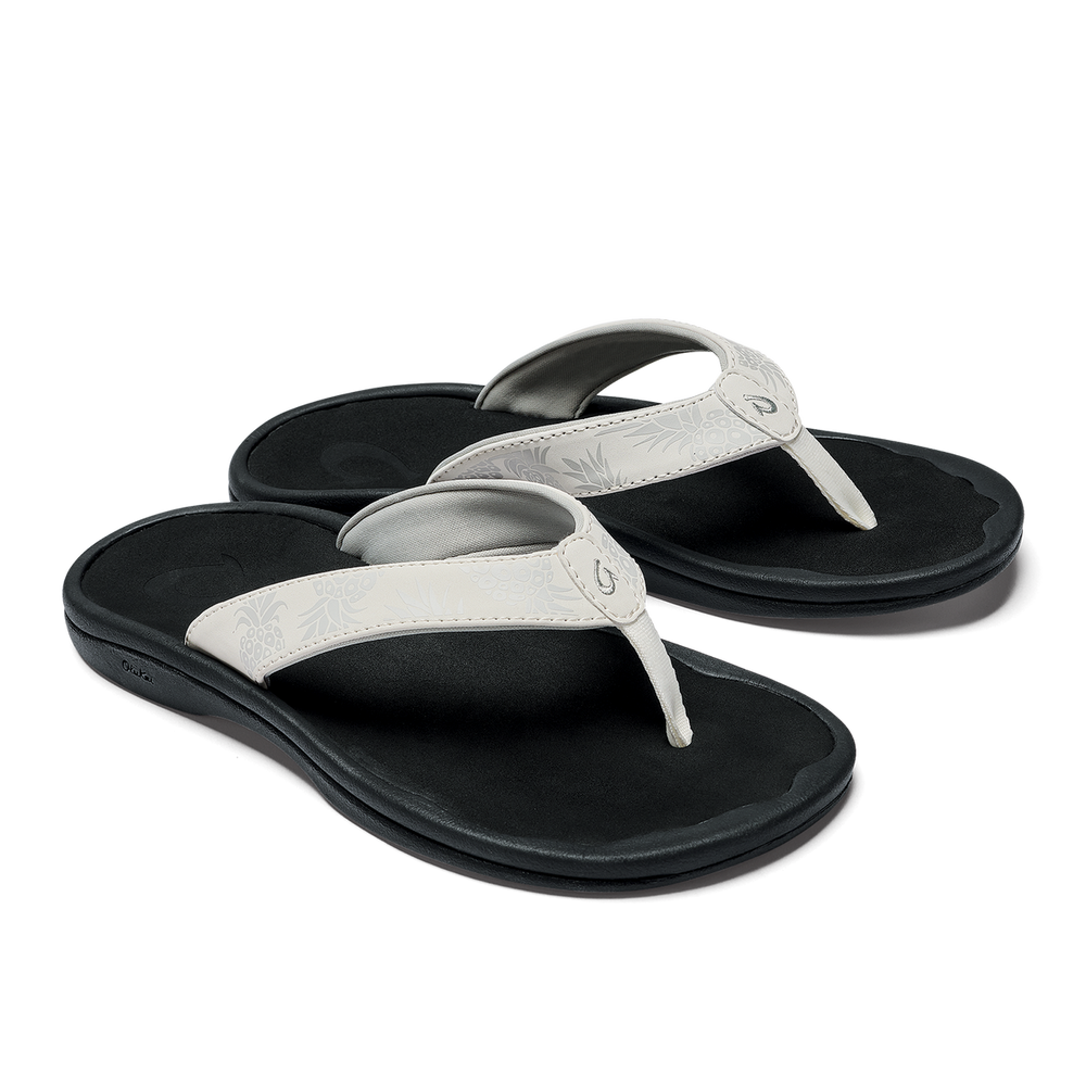 OluKai Women | ‘Ohana Women's Beach Sandals - Bright White / Hua