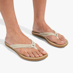 OluKai Women|New Arrivals | Ho'opio Hui - Tapa / Warm Sand