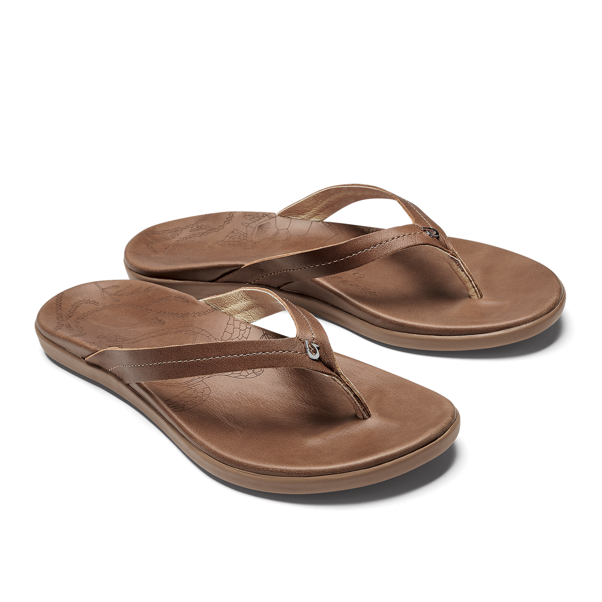 OluKai Women | Honu Women’s Leather Beach Sandals - Tan