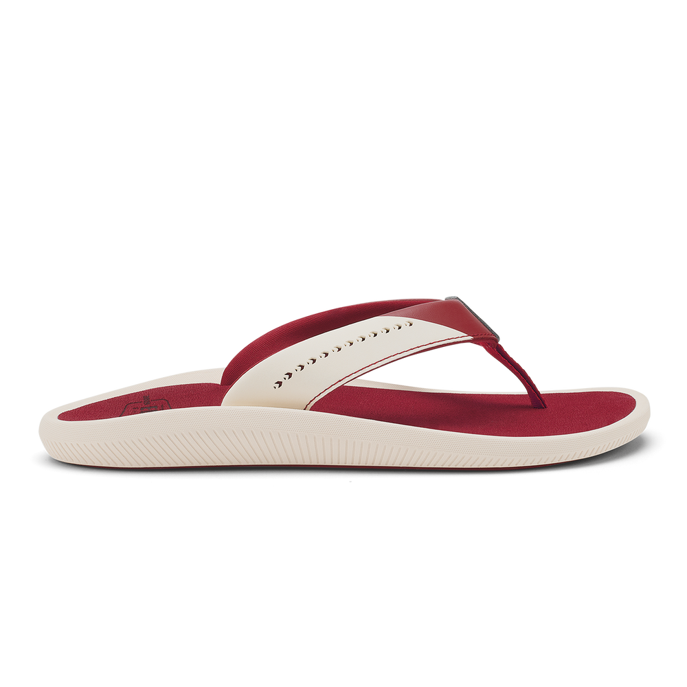 OluKai Women | Ulele - Off White / Deep Red