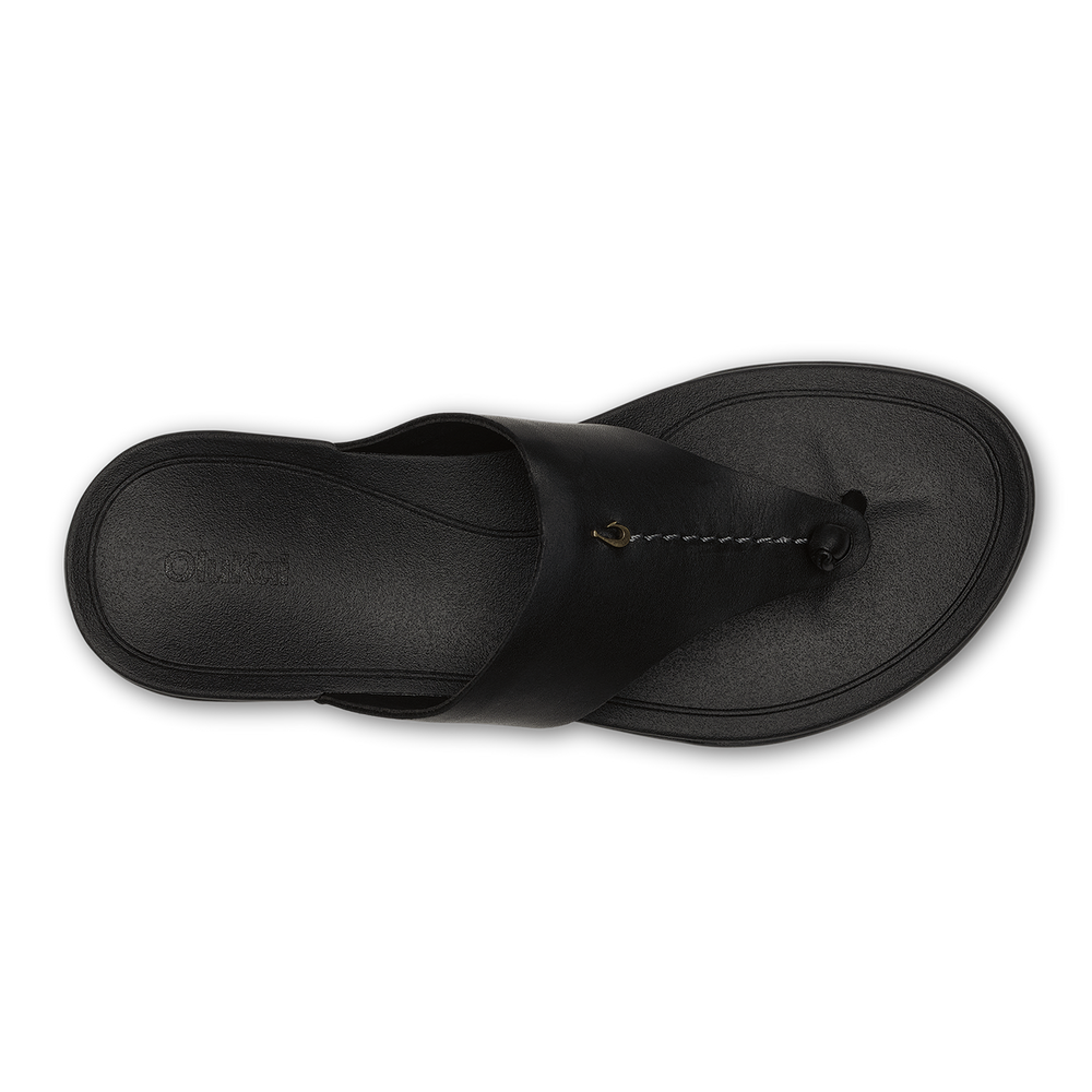 OluKai Women|New Arrivals | Hoʻopio Mele - Black / Black