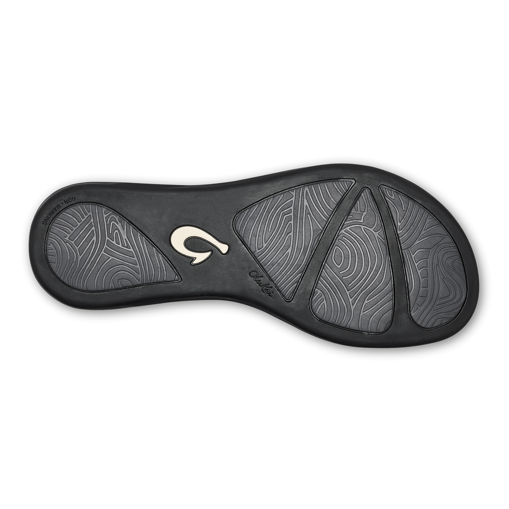 OluKai Women | Honu Women’s Leather Beach Sandals - Black