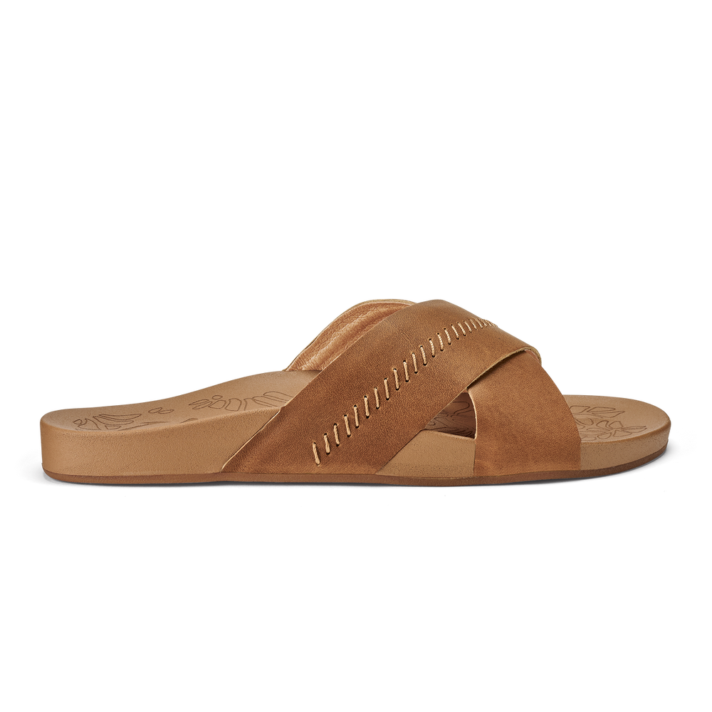 OluKai Women | Kipe‘a ‘Olu Women‘s Slide Sandals - Sahara