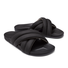 OluKai Women | Hila Women’s Beach Slide Sandals - Black