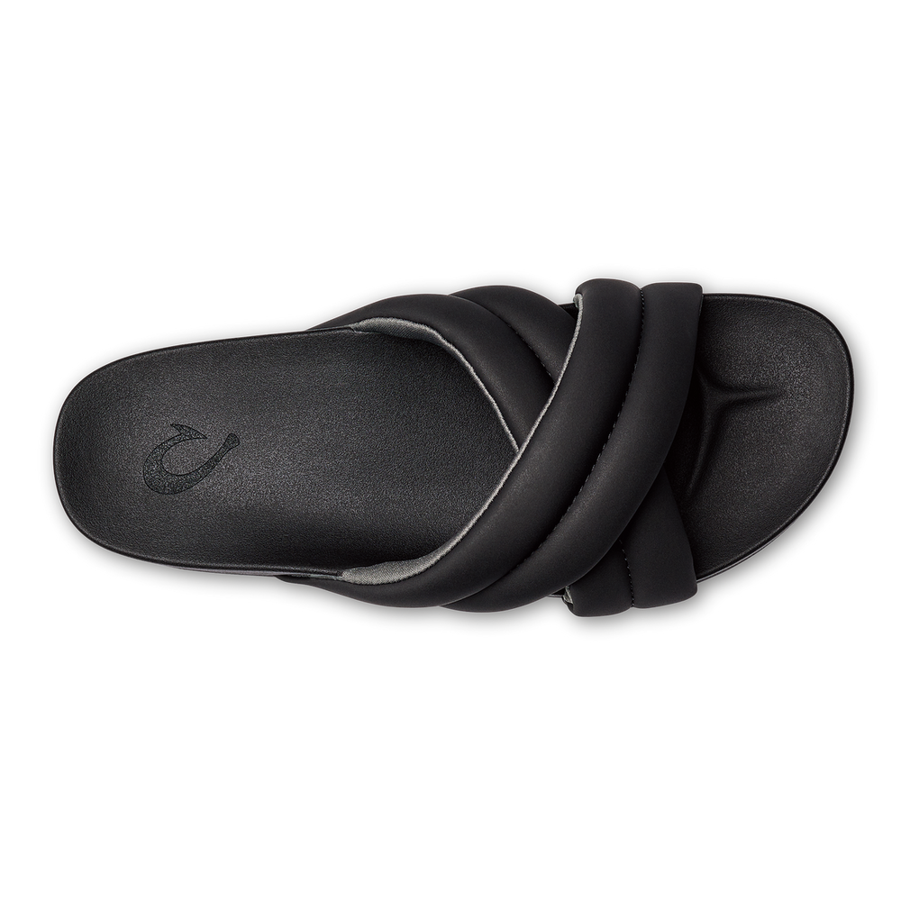 OluKai Women | Hila Women’s Beach Slide Sandals - Black