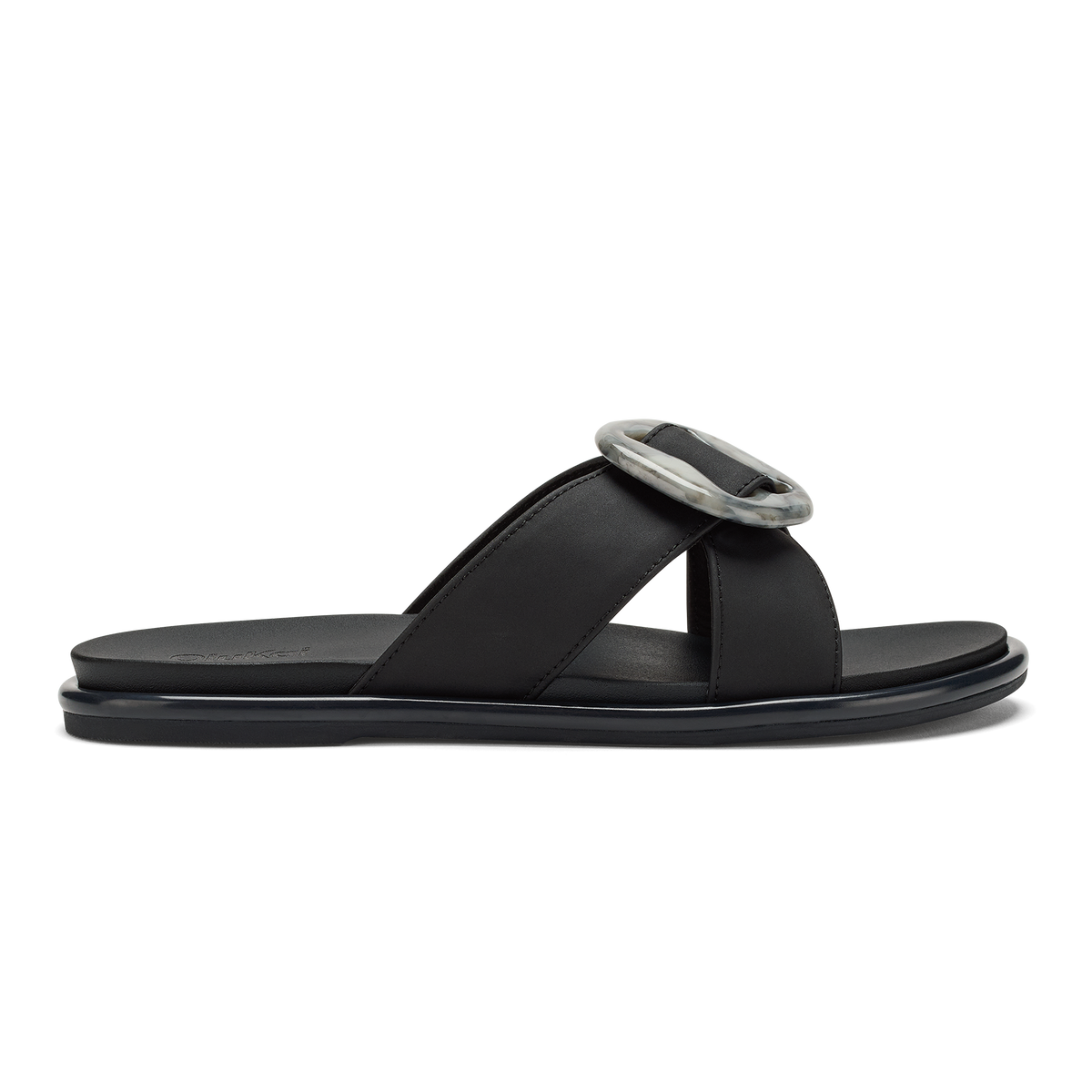OluKai Women | La‘i Slide Women’s Slide Beach Sandals - Lava Rock