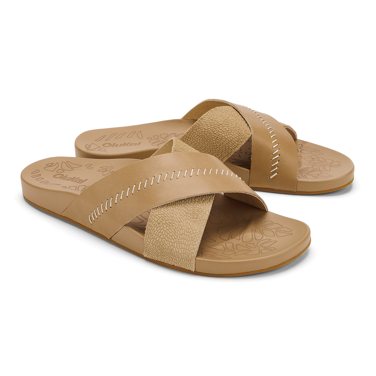 OluKai Women | Kipe‘a ‘Olu Women‘s Slide Sandals - Warm Sand