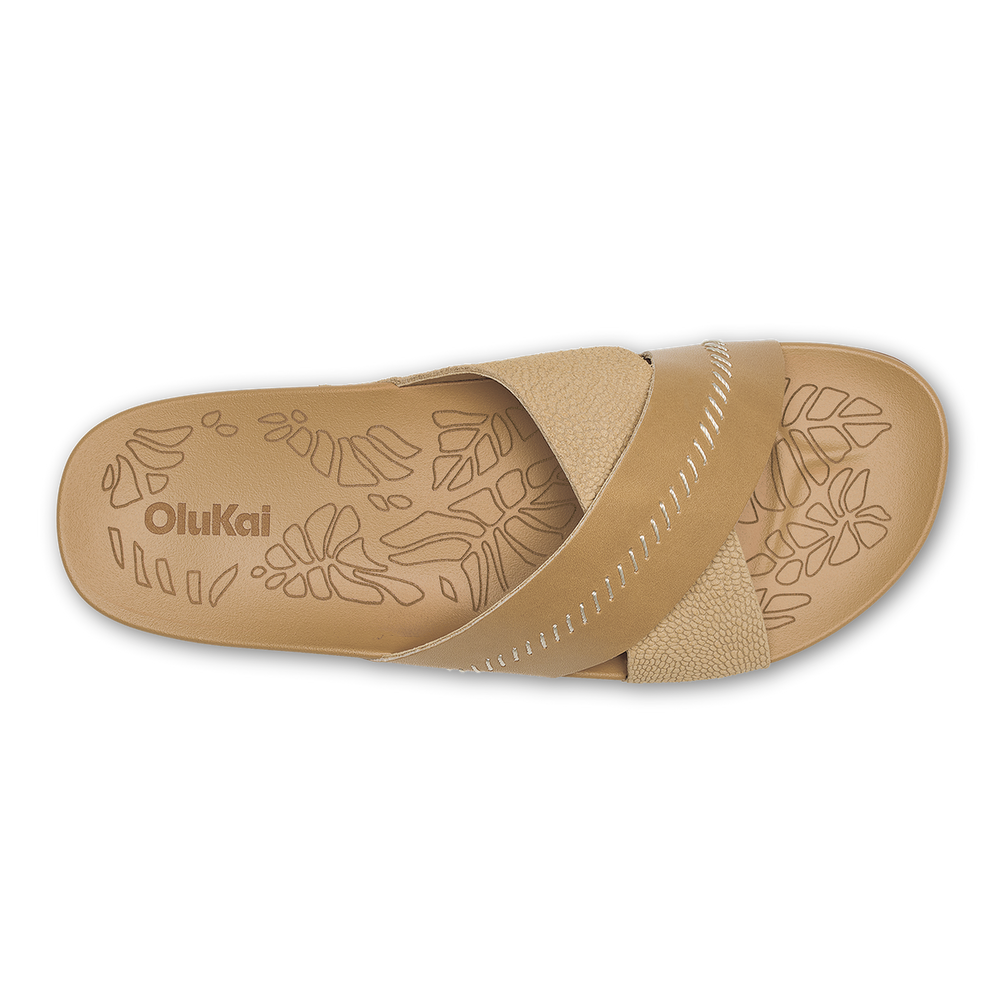 OluKai Women | Kipe‘a ‘Olu Women‘s Slide Sandals - Warm Sand