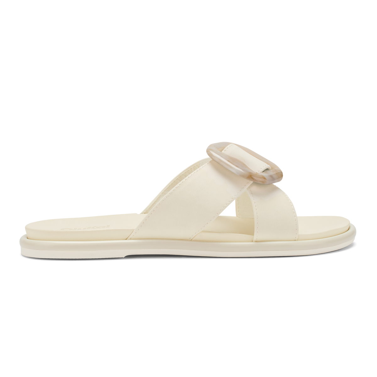 OluKai Women | La‘i Slide Women’s Slide Beach Sandals - White Sand