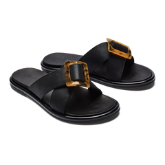 OluKai Women | La‘i Slide Women’s Slide Beach Sandals - Black